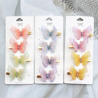 Colorful Butterfly Hair Clips