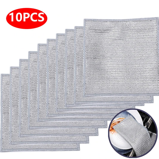 Non-Stick Oil Steel Wire Mesh Cleaning Cloths