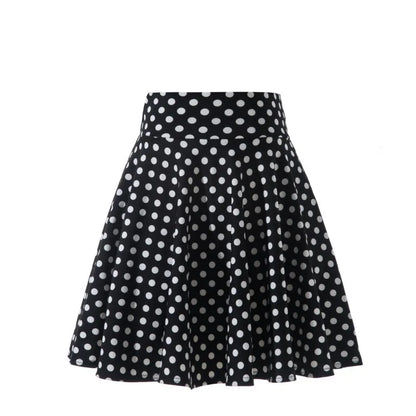 Women's Black Pleated Mini Skirt