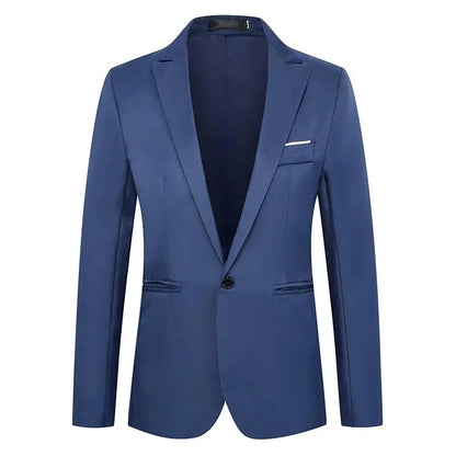 Blazers en tricot à bouton unique de longueur standard pour hommes
