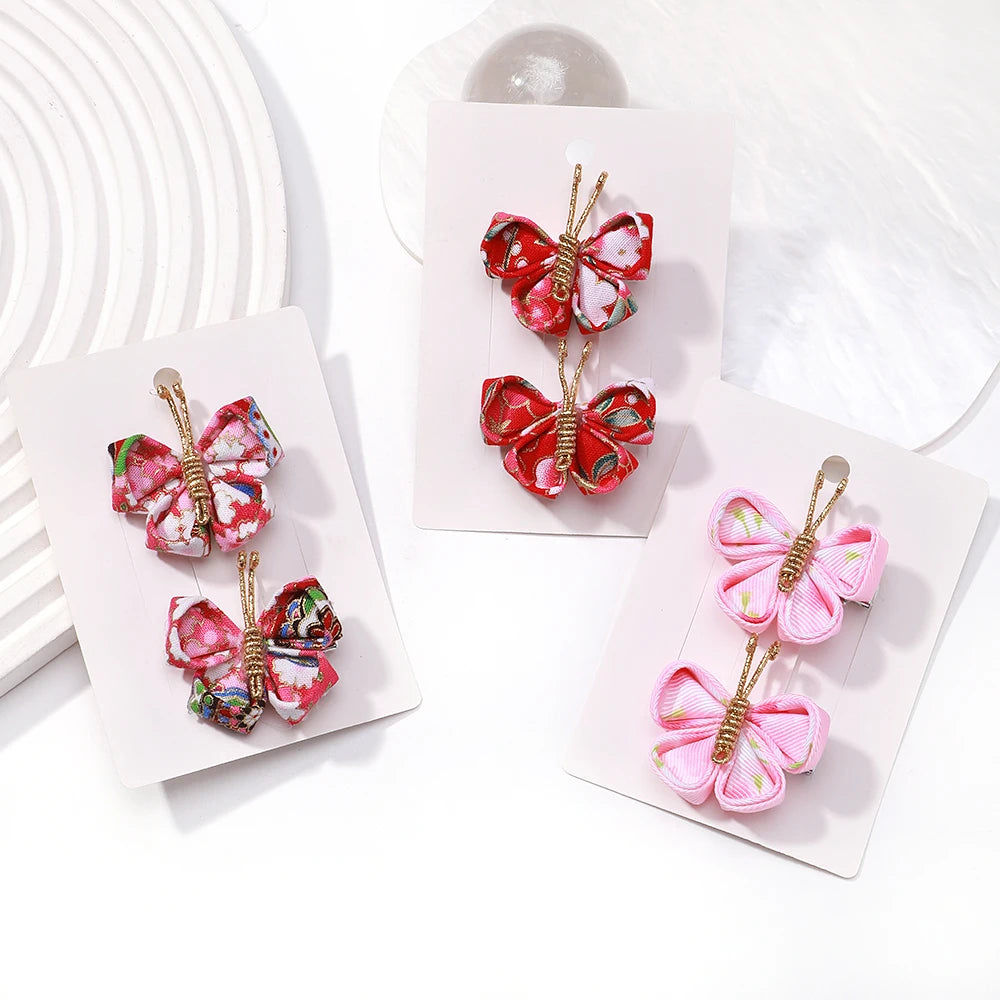 2pcs Butterfly Hair Clip