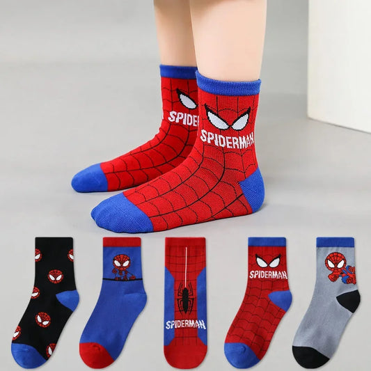 Chaussettes tube en coton antidérapantes pour enfants