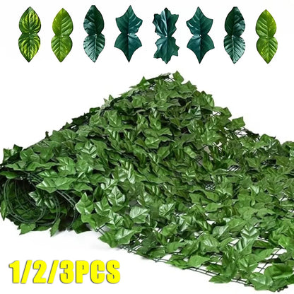 Clôture de confidentialité de mur végétal artificiel avec feuille en plastique