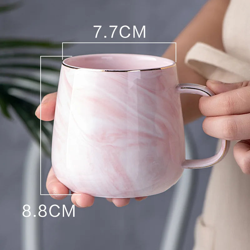 400ml Marbled Ceramic Mug