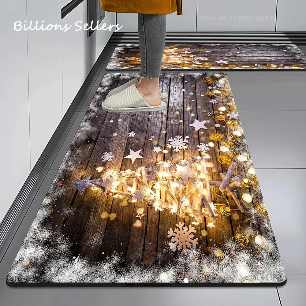 Christmas Themed Anti-Slip Kitchen & Home Floor Mat