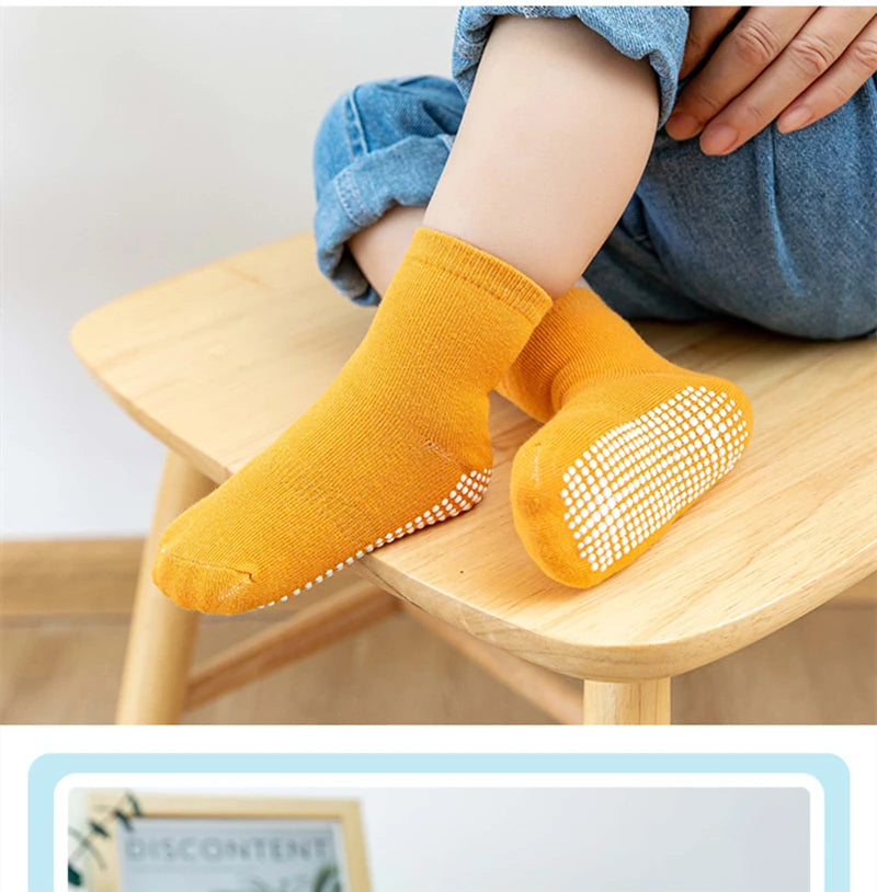 Chaussettes trampoline antidérapantes pour bébé, grandes tailles