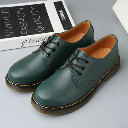 Bottes Oxford en cuir véritable pour hommes