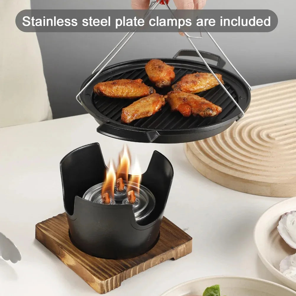 Mini BBQ Alcohol Stove Grill