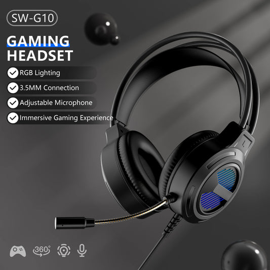 Wired Bluetooth RGB lighting USB Gaming Headphones