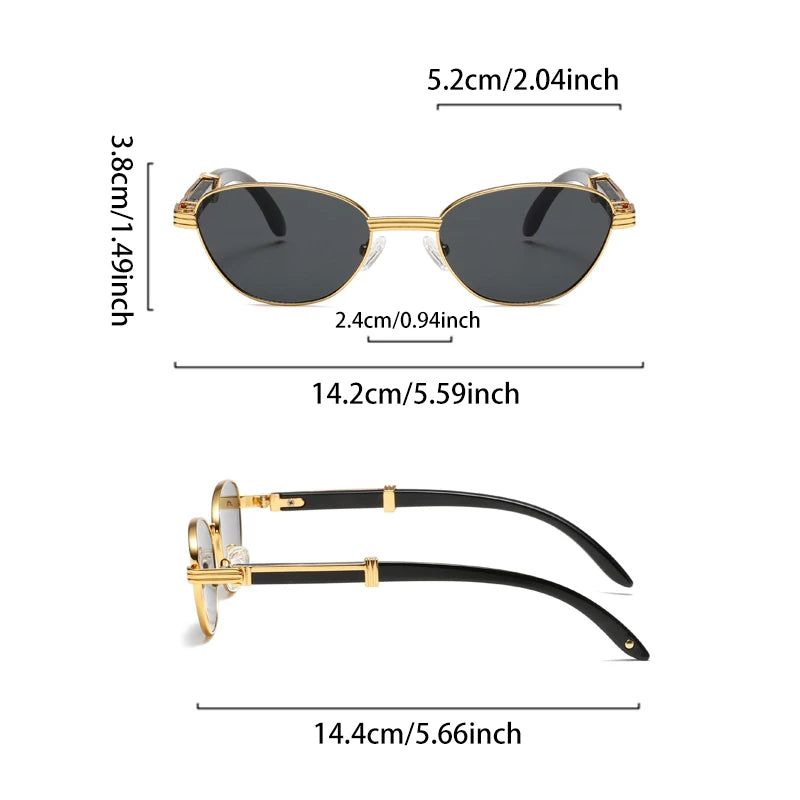 Lunettes de soleil rétro dégradées aux rayons UV