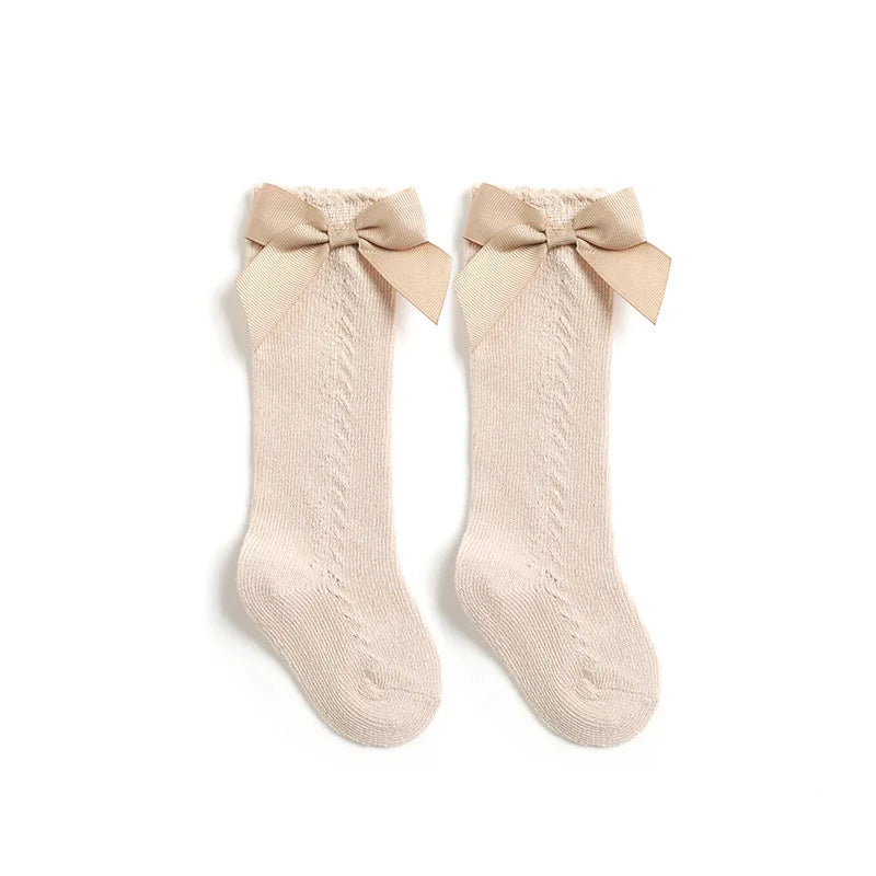 New Kids Bow Knee-High Socks