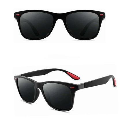 Men's Polarized Mirror Fishing Black Sunglasses