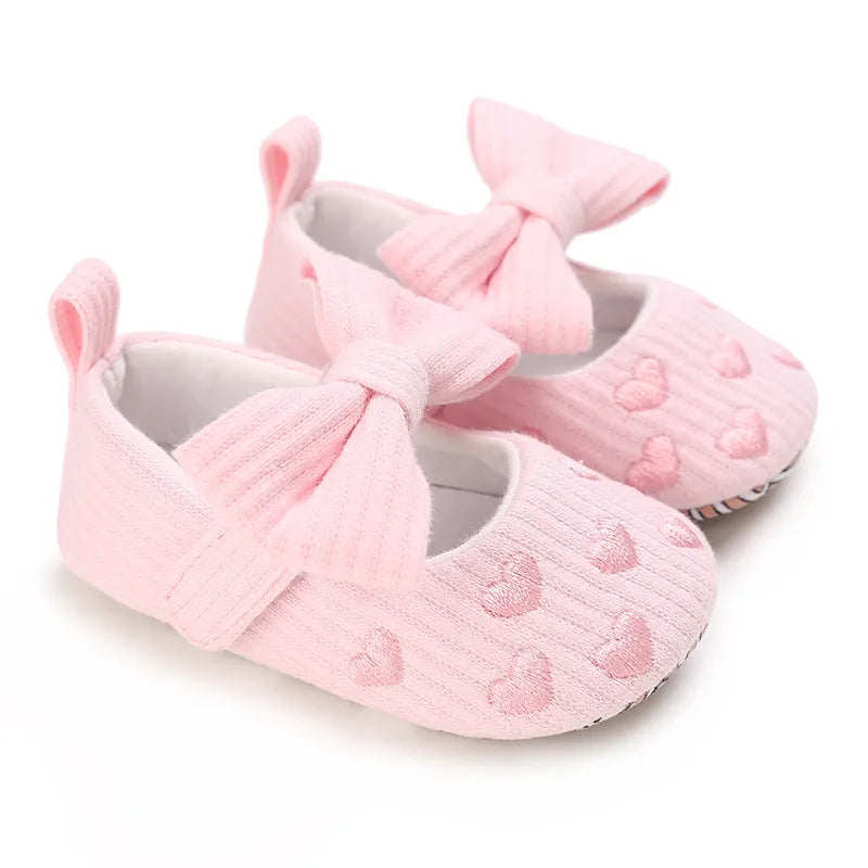 Non-slip Pink Newborn Baby Shoes