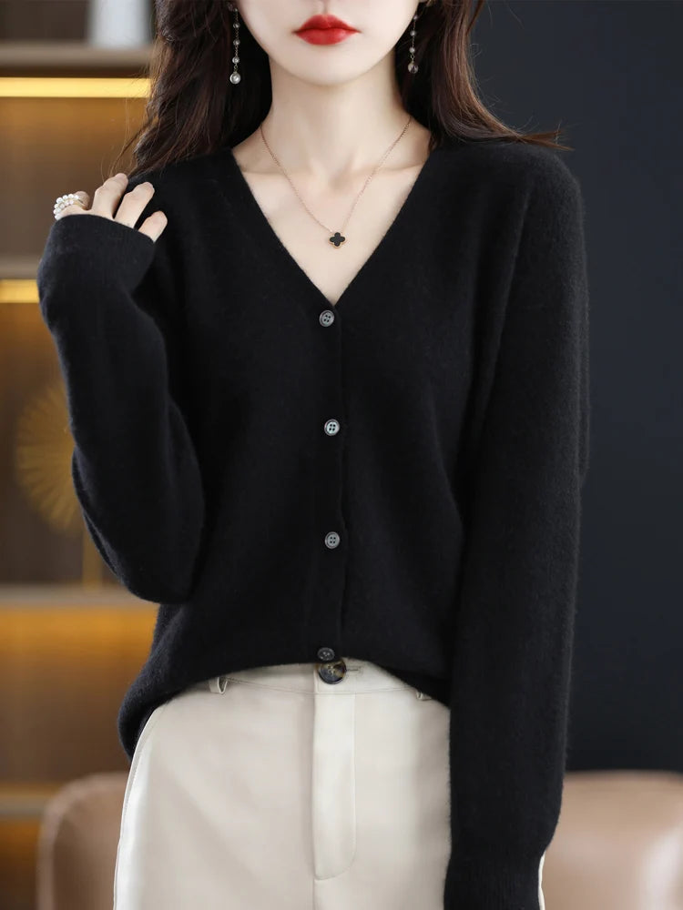 long knitted cardigan
