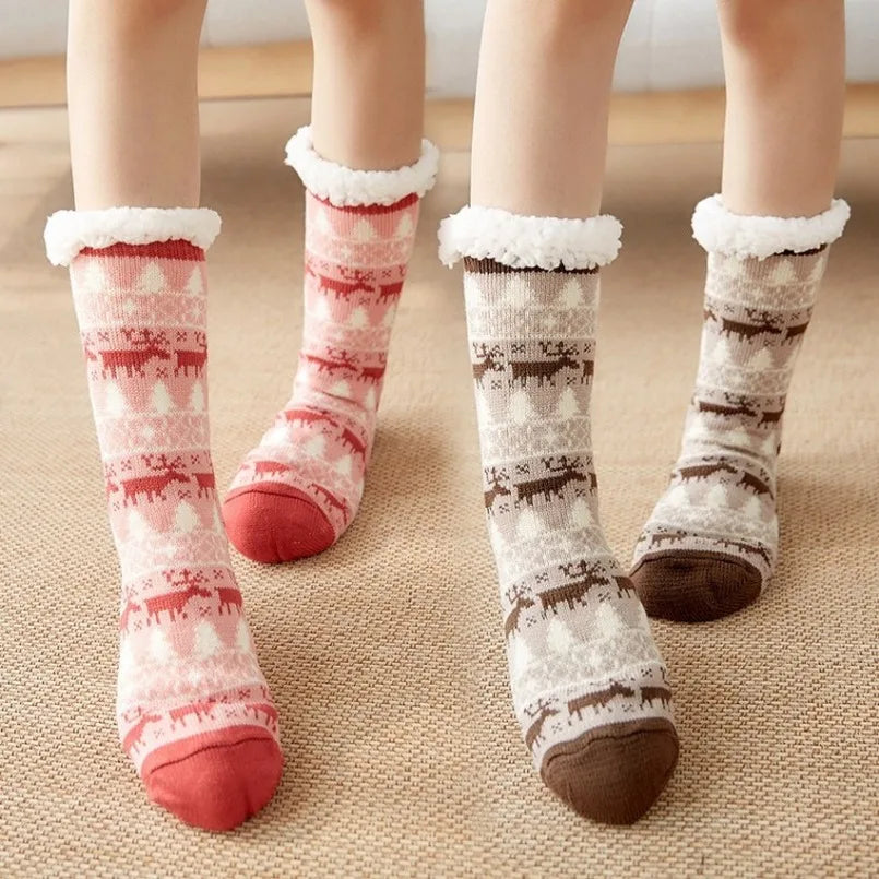 Chaussettes d'hiver chaudes et moelleuses pour femmes