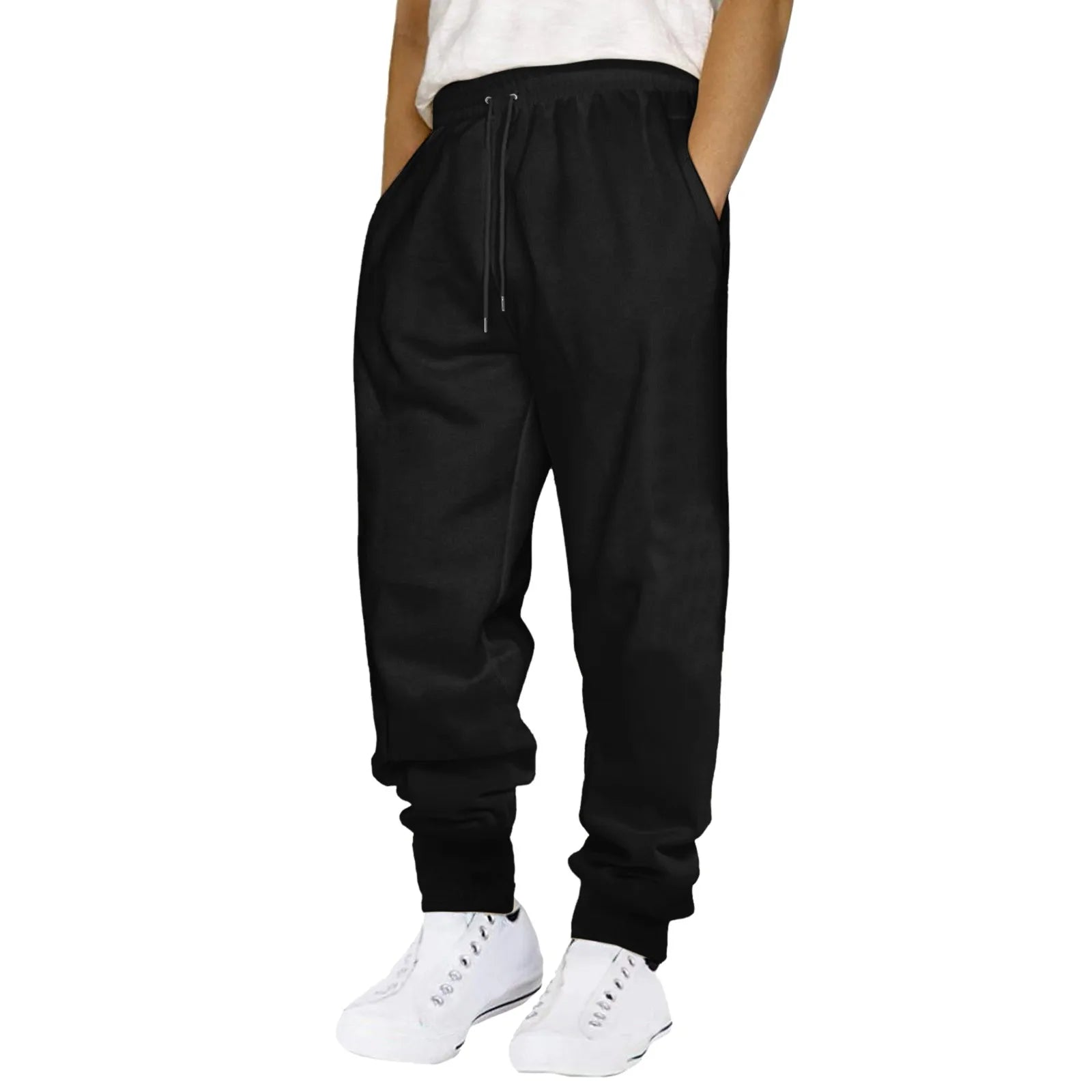 mens black trousers