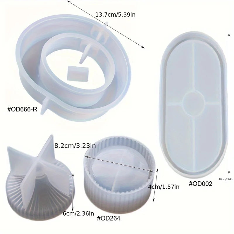 Arc circulaire de vase de moule en silicone hydroponique bricolage