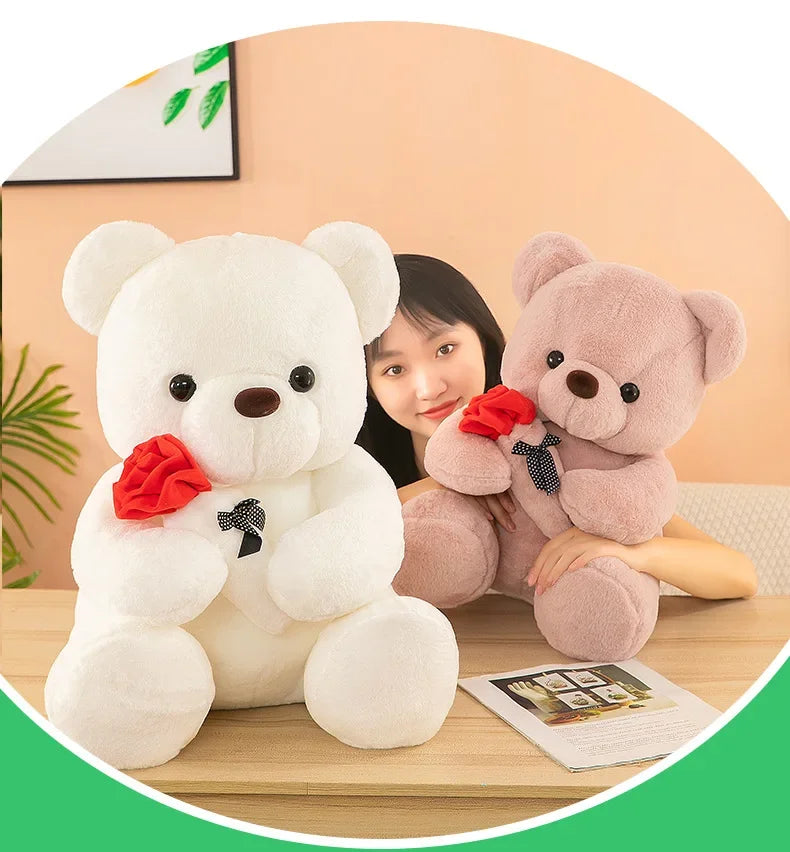 Ours en peluche pour la Saint-Valentin tenant des roses