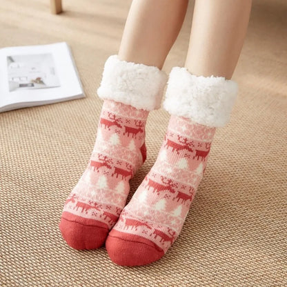 Chaussettes d'hiver chaudes et moelleuses pour femmes