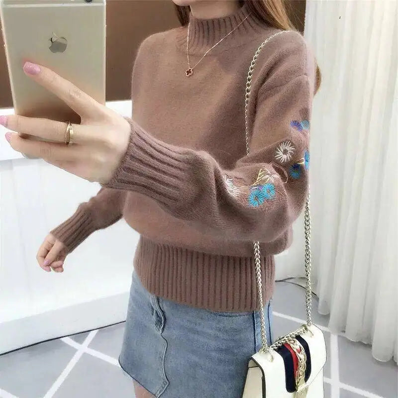 knitted turtleneck sweater
