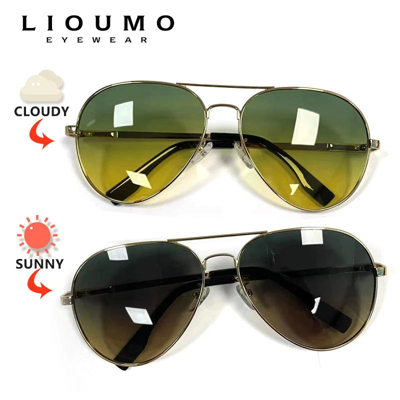 Unisex Polarized Photochromic Sunglasses