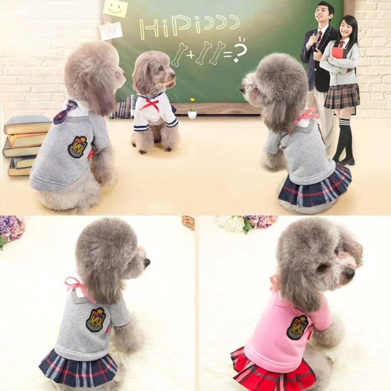 Uniform Clothes for Small Medium Dogs - Puppy Shirt