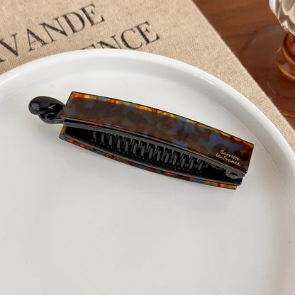 Pinces à cheveux torsadées - Pince verticale minimaliste pour queue de cheval