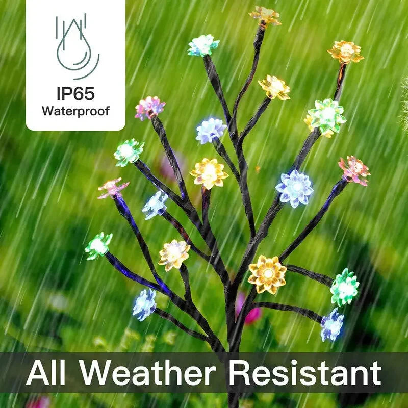 Guirlande lumineuse RVB à énergie solaire