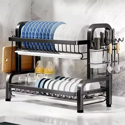 2-Tier Rust-Proof Dish Drying Rack