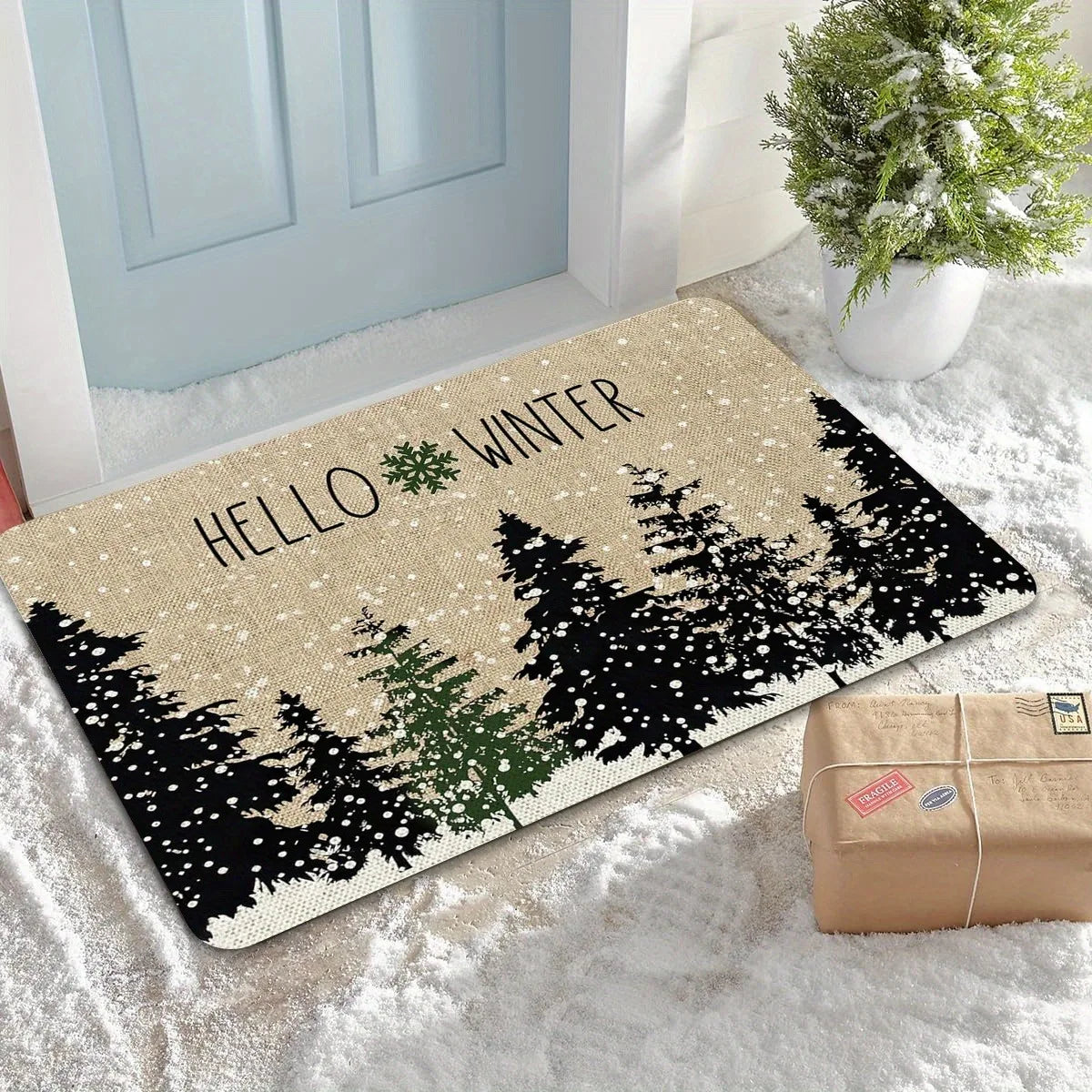 welcome door mat
