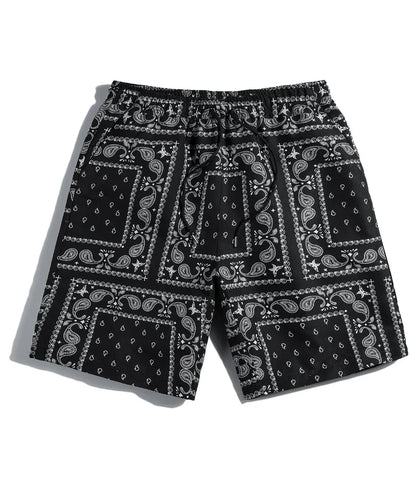 Lässige Strandshorts mit Paisleymuster für Herren