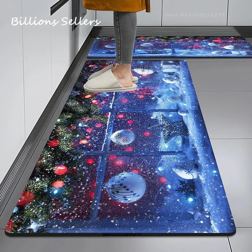 Christmas Themed Anti-Slip Kitchen & Floor Mat