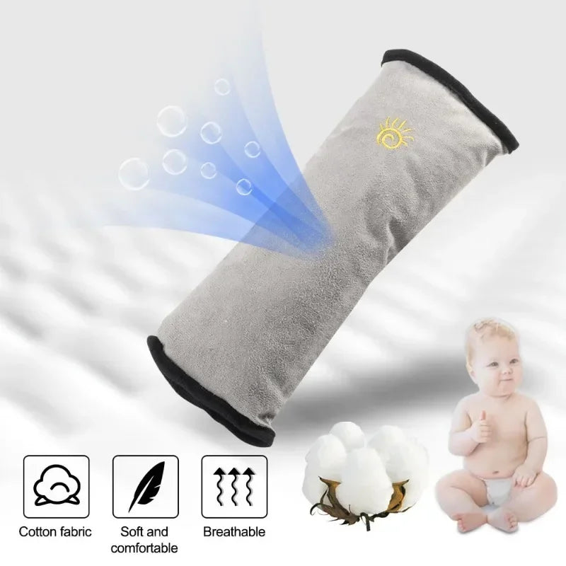 Kid's Plush Cover Shoulder Sleeping Positioner Car Seatbelts