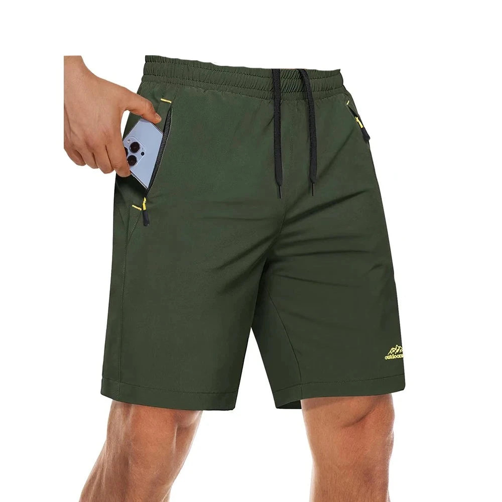 Men's Quick Dry Zip Pocket Athletic Shorts
