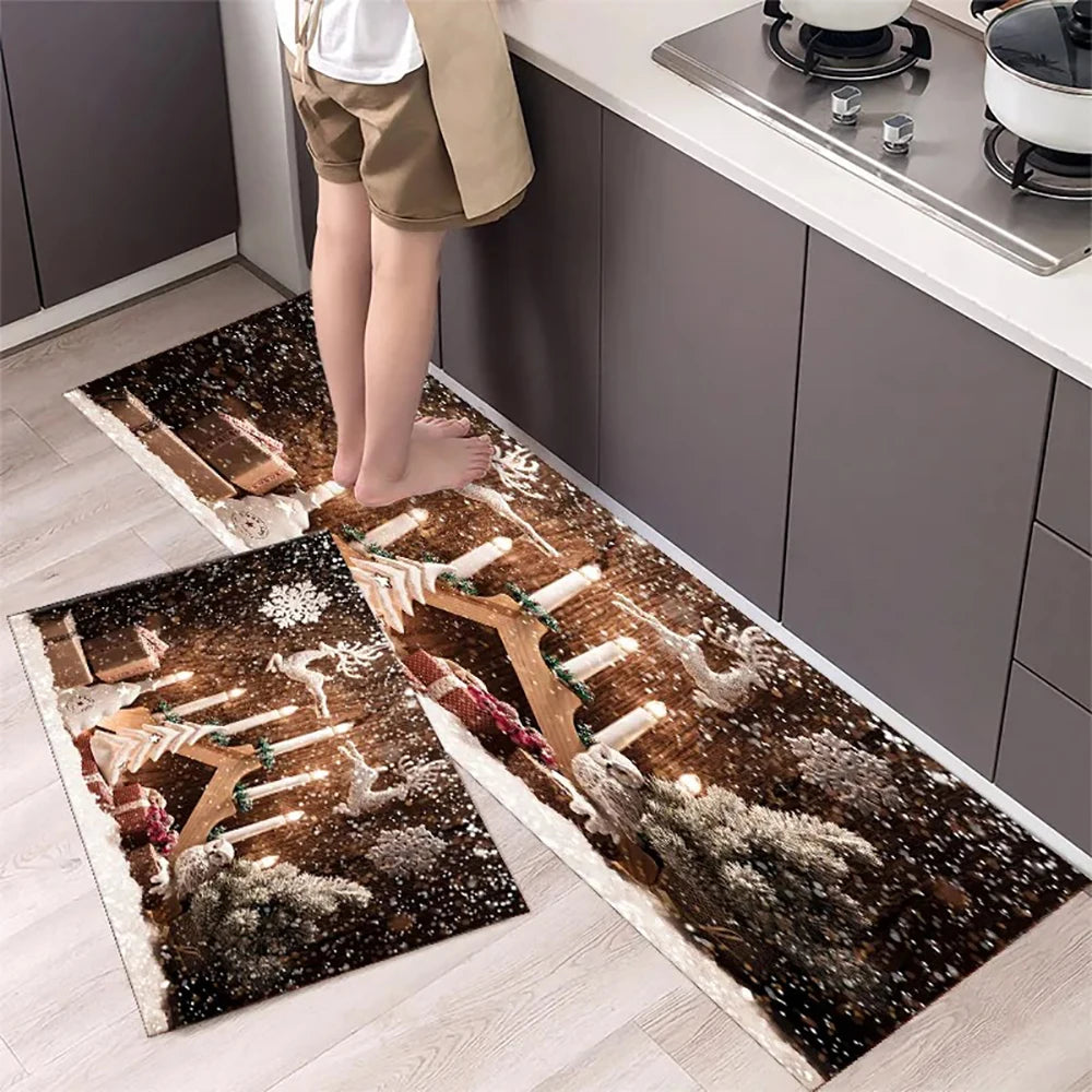 christmas kitchen mat
