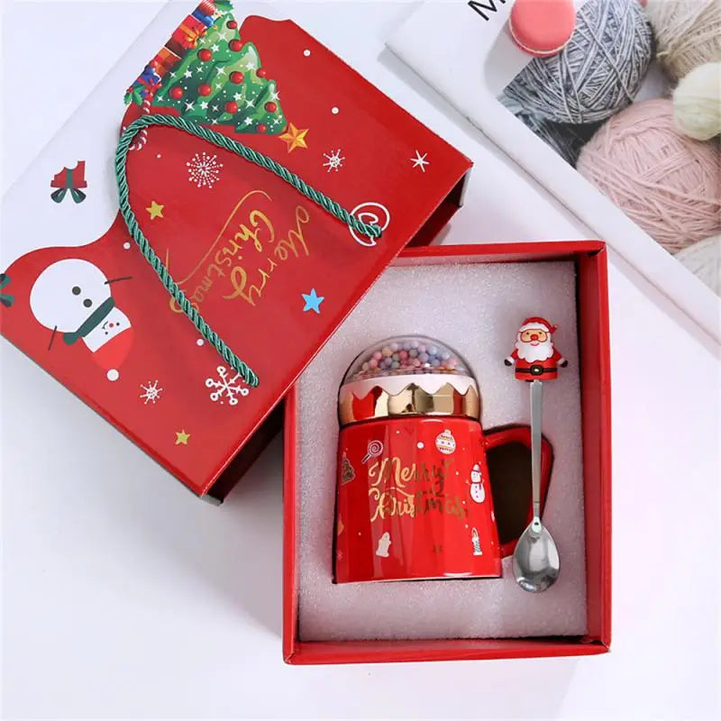 Christmas Tree Santa Claus Ceramic Mug