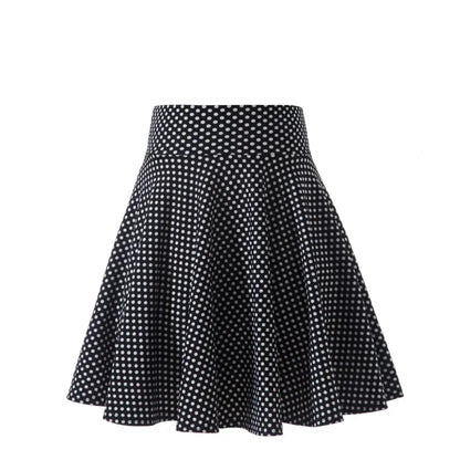 Women's Black Pleated Mini Skirt