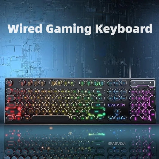 Ergonomic Mechanical Feel Gaming Keyboard