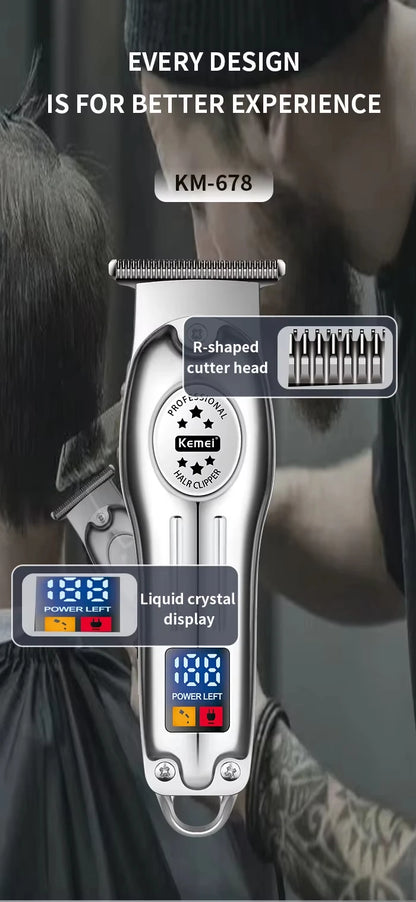 Tondeuse à cheveux rechargeable en métal pour animaux de compagnie