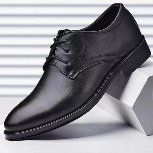 Chaussures formelles à lacets en cuir PU pour hommes