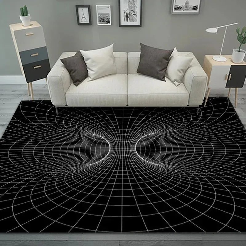 3D Vortex Illusion  Entrance Door Floor Carpet