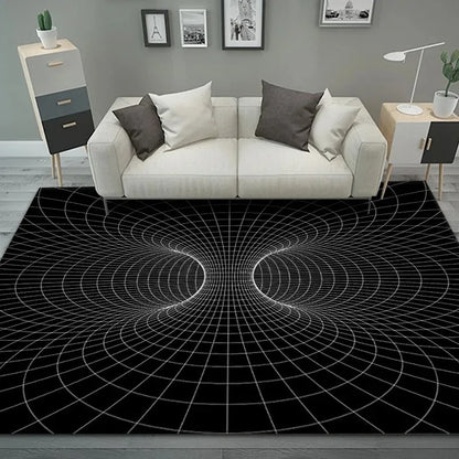 3D Vortex Illusion  Entrance Door Floor Carpet