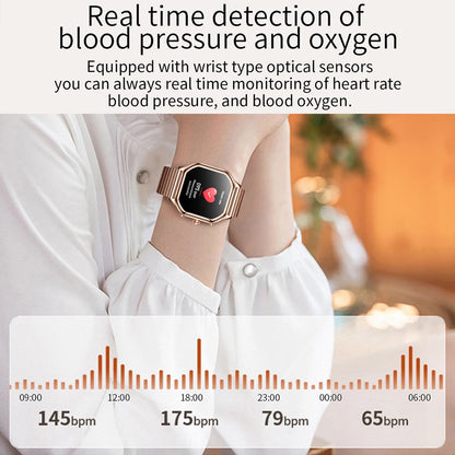 1.4 HD Bluetooth appel étanche et moniteur de fréquence cardiaque dames Smartwatch