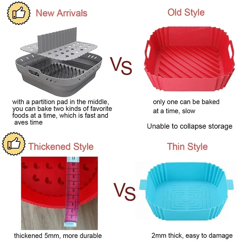 Silicone Air Fryer Basket Plate