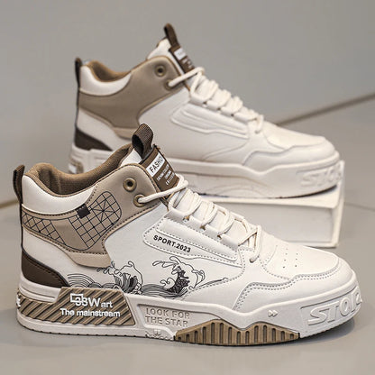 Men's Leather Casual Sneakers