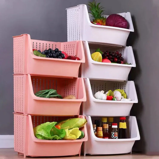 Multi-Layer Floor-Standing Kitchen Vegetable Storage Rack