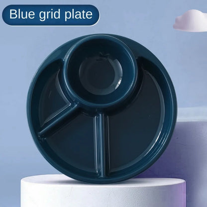 Round Divided Serving Tray Set