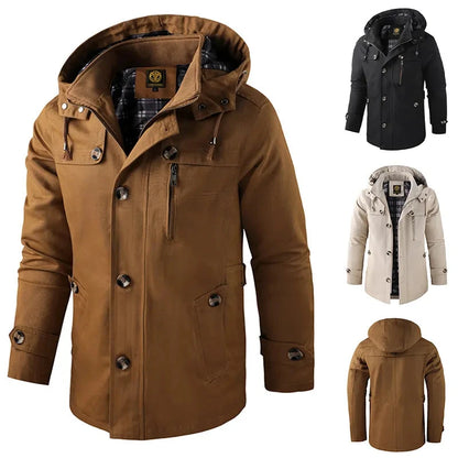 Mid-length Men's Jacket -  Men's Winter Jackets