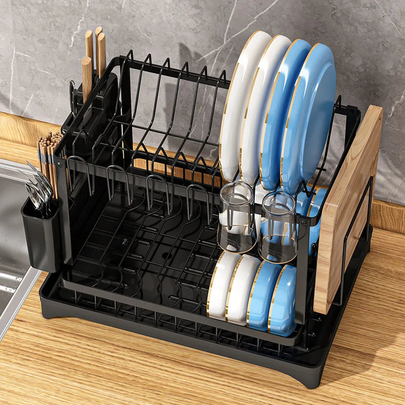 2-Tier Kitchen Dish Drainer & Organizer