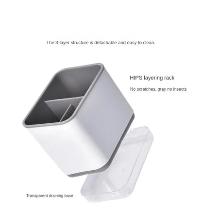 Kitchen Spoon Chopstick Storage Dish Drying Basket Rack